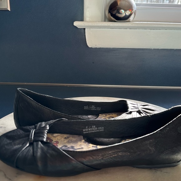 Born Lily Top Knot Ballet Black Round Toe Flats Padded Sole SZ 7 Good Co… - Picture 4 of 9